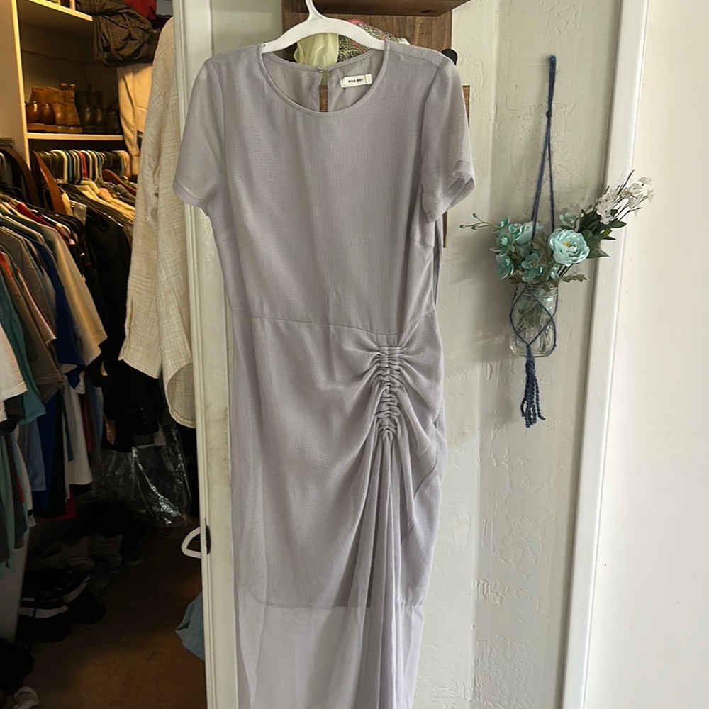 Gray Mod Ref midi dress